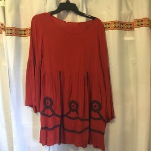 Orange BabyDoll Dress Size Medium